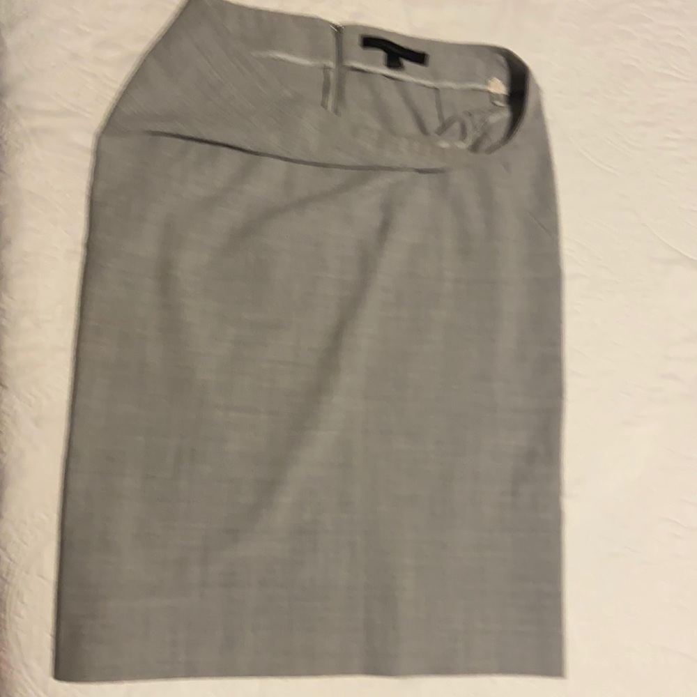 Light gray  midi skirt 15” waist and 23” length